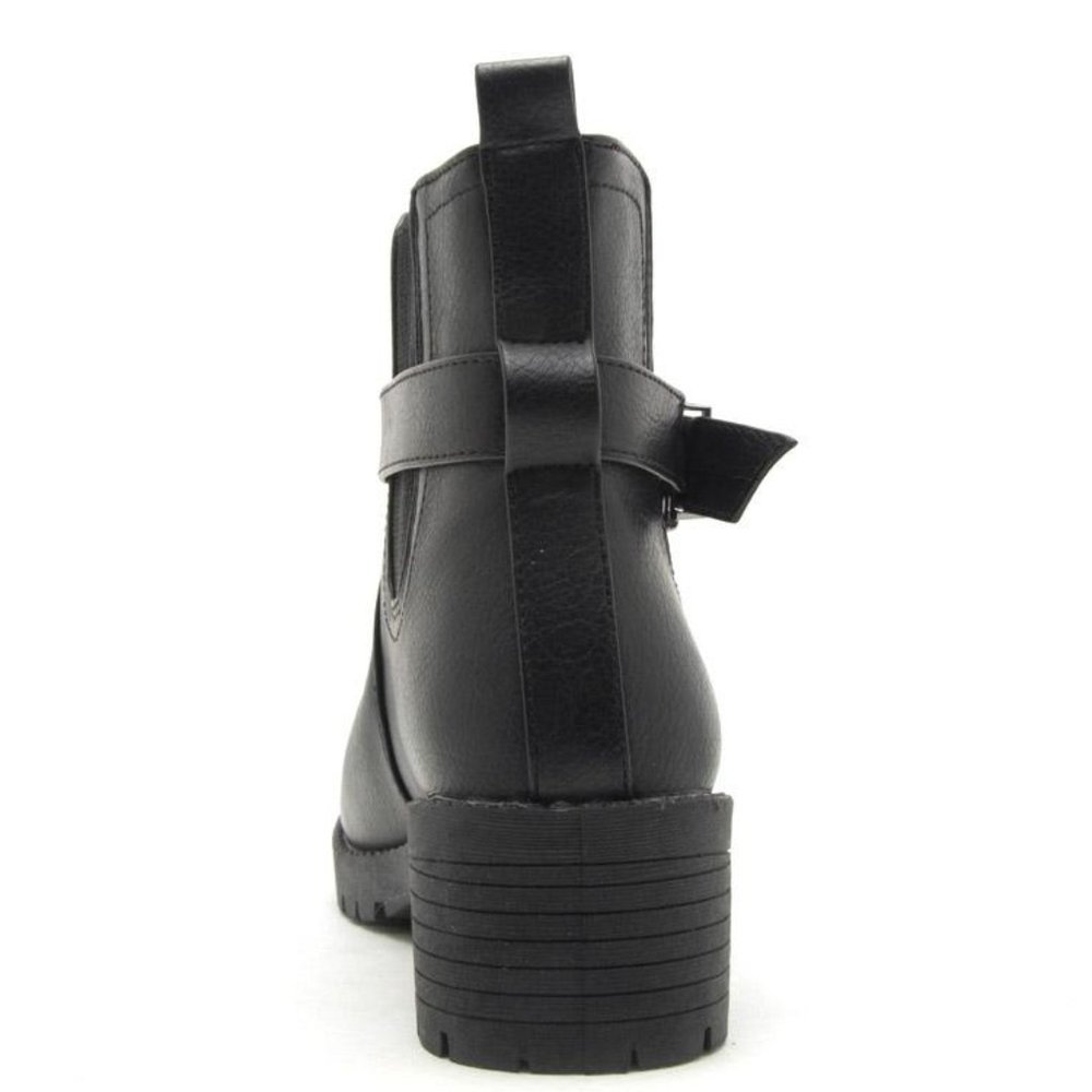Black Bootie with Ankle Strap Size 10 - Picture 8 of 8